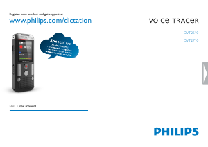 Manual Philips DVT2510 Voice Tracer Audio Recorder