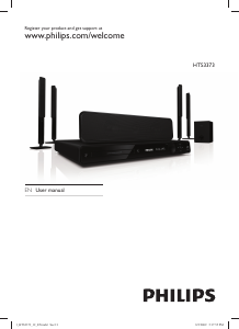 Manual Philips HTS3373 Home Theater System