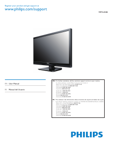 Manual de uso Philips 19PFL4508 Televisor de LCD