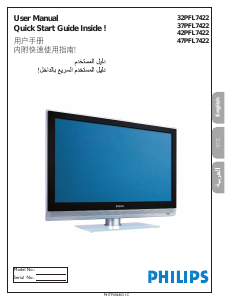 Handleiding Philips 37PFL7422 LCD televisie