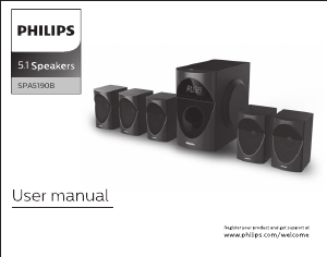 Handleiding Philips SPA5190B Luidspreker