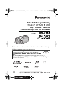 Bedienungsanleitung Panasonic HC-X900 Camcorder