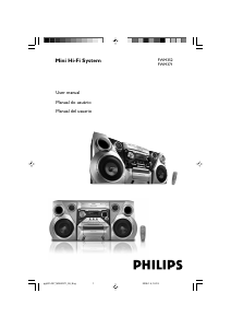 Manual de uso Philips FWM371 Set de estéreo