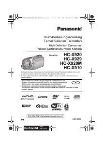 Bedienungsanleitung Panasonic HC-X910 Camcorder