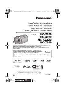 Bedienungsanleitung Panasonic HC-X920 Camcorder
