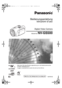 Manuale Panasonic NV-GS500 Videocamera