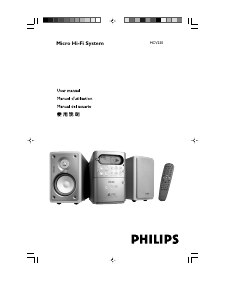 Manual de uso Philips MCV250 Set de estéreo