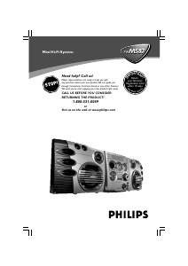 Manual Philips FWM587 Stereo-set