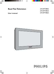 Manual Philips 34PT8805 Television