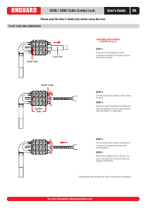 Manual OnGuard 5508 Bike Lock