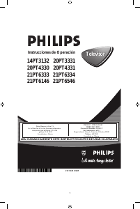 Manual de uso Philips 14PT3132 Televisor