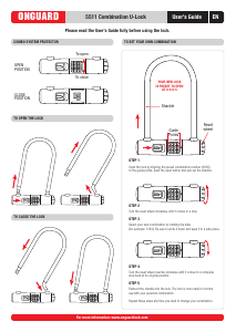 Manual OnGuard 5511 U-Lock Bike Lock