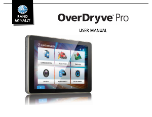 Manual Rand McNally OverDryve Pro Car Navigation