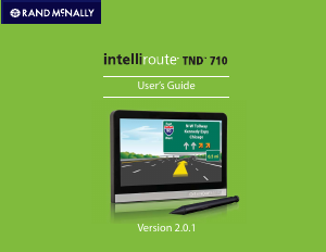Manual Rand McNally TND 710 Car Navigation