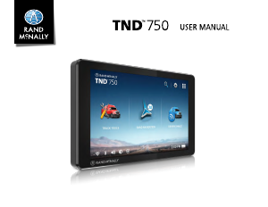 Handleiding Rand McNally TND 750 Navigatiesysteem