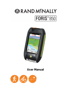 Manual Rand McNally Foris 850 Handheld Navigation