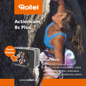 Manuál Rollei 8s Plus Akční kamera