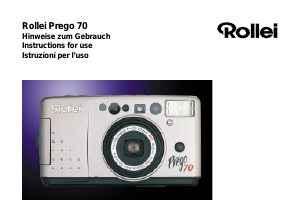 Manuale Rollei Prego 70 Fotocamera