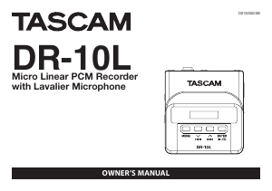 Manual Tascam DR-10L Audio Recorder