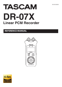 Handleiding Tascam DR-07X Audiorecorder