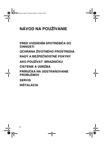 Návod Whirlpool WVE1872 A+NFW Mraznička