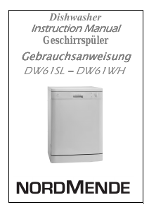 Bedienungsanleitung Nordmende DW61SL Geschirrspüler