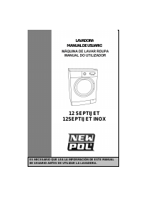 Manual New Pol 12SEPTIJET Máquina de lavar roupa