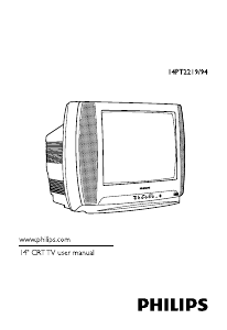 Manual Philips 14PT2219 Television