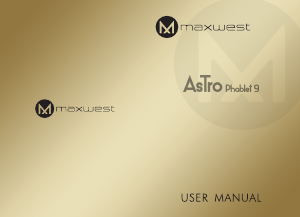 Handleiding Maxwest Astro Phablet 9 Mobiele telefoon