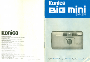 Mode d’emploi Konica BM-201 Big Mini Camera