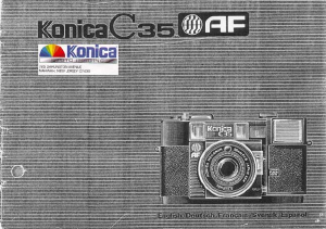 Mode d’emploi Konica C35 AF Camera