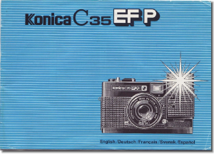 Manual de uso Konica C35 EF P Cámara