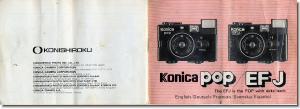 Manual Konica EF J Camera