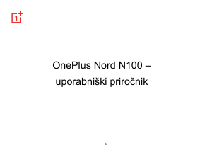 Priročnik 1+ Nord N100 Mobilni telefon
