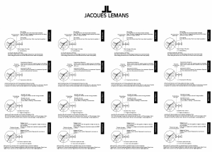 Manuale Jacques Lemans 1-1691C Rome Orologio da polso