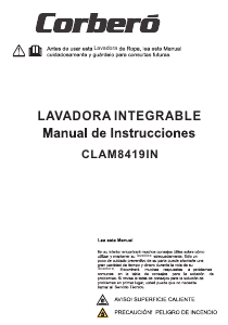 Manual de uso Corberó CLAM 8419 IN Lavadora