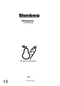 Manual Blomberg KFD4953XD Fridge-Freezer