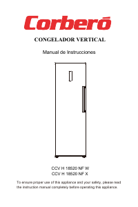 Bedienungsanleitung Corberó CCVH18520NFX Gefrierschrank