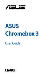 Manual Asus Chromebox 3 Desktop Computer