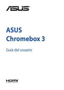 Manual de uso Asus Chromebox 3 Computadora de escritorio