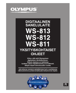 Käyttöohje Olympus WS-811 Äänitallennin
