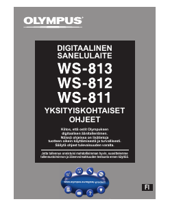 Käyttöohje Olympus WS-812 Äänitallennin