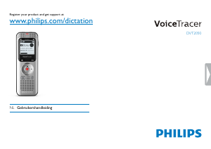 Handleiding Philips DVT2050 Voice Tracer Audiorecorder