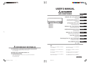 Manuale Mitsubishi SRK25ZJX-S Condizionatore d’aria