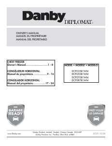 Manual de uso Danby DCF035B1WM Congelador