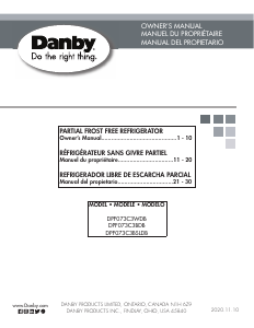 Manual de uso Danby DPF073C3BDB Frigorífico combinado
