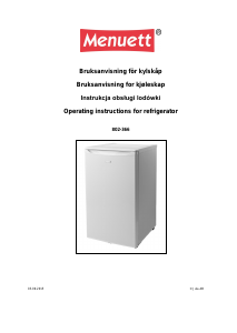 Instrukcja Menuett 802-366 Lodówka