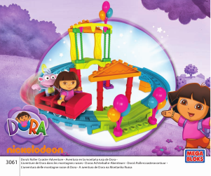 Manuale Mega Bloks set 3061 Dora the Explorer L'avventura della montagne russe di Dora