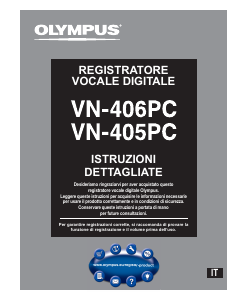 Manuale Olympus VN-405PC Registratore vocale