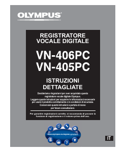 Manuale Olympus VN-406PC Registratore vocale